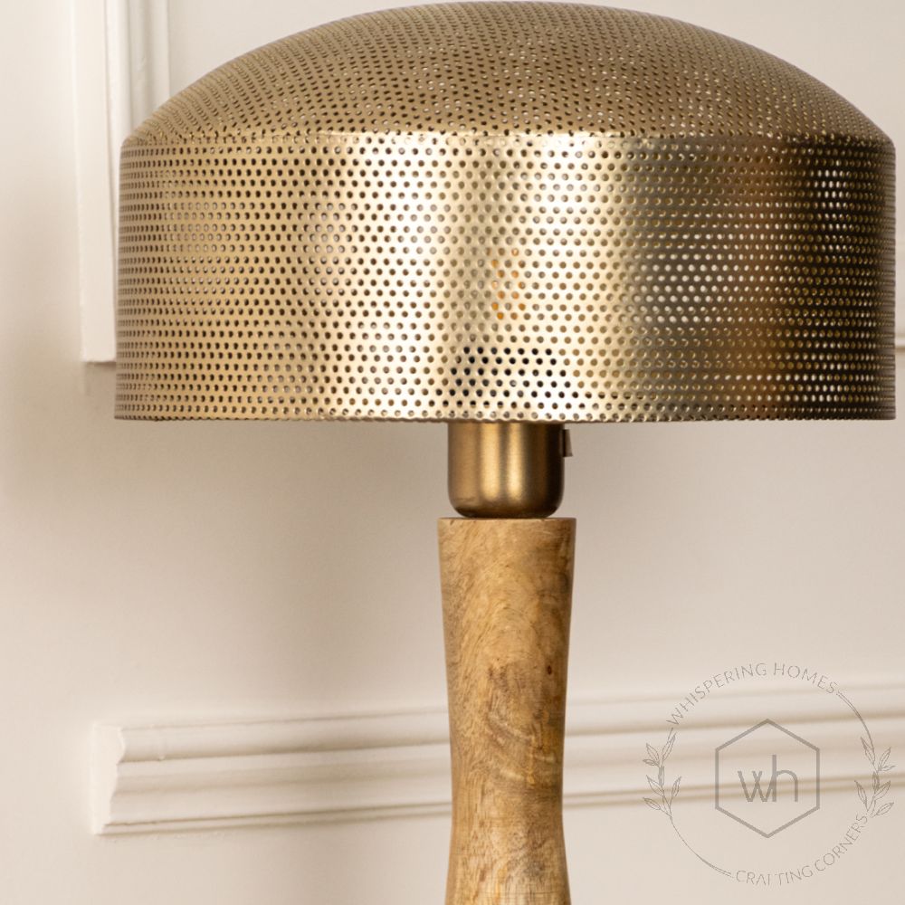 Kia Metal Table Lamp Closeup