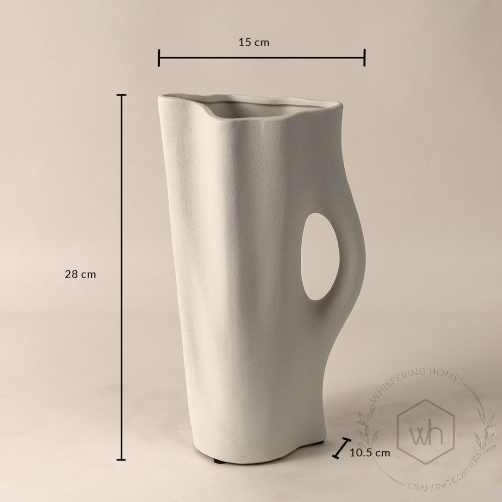 Toby White Ceramic Vase Dimensions