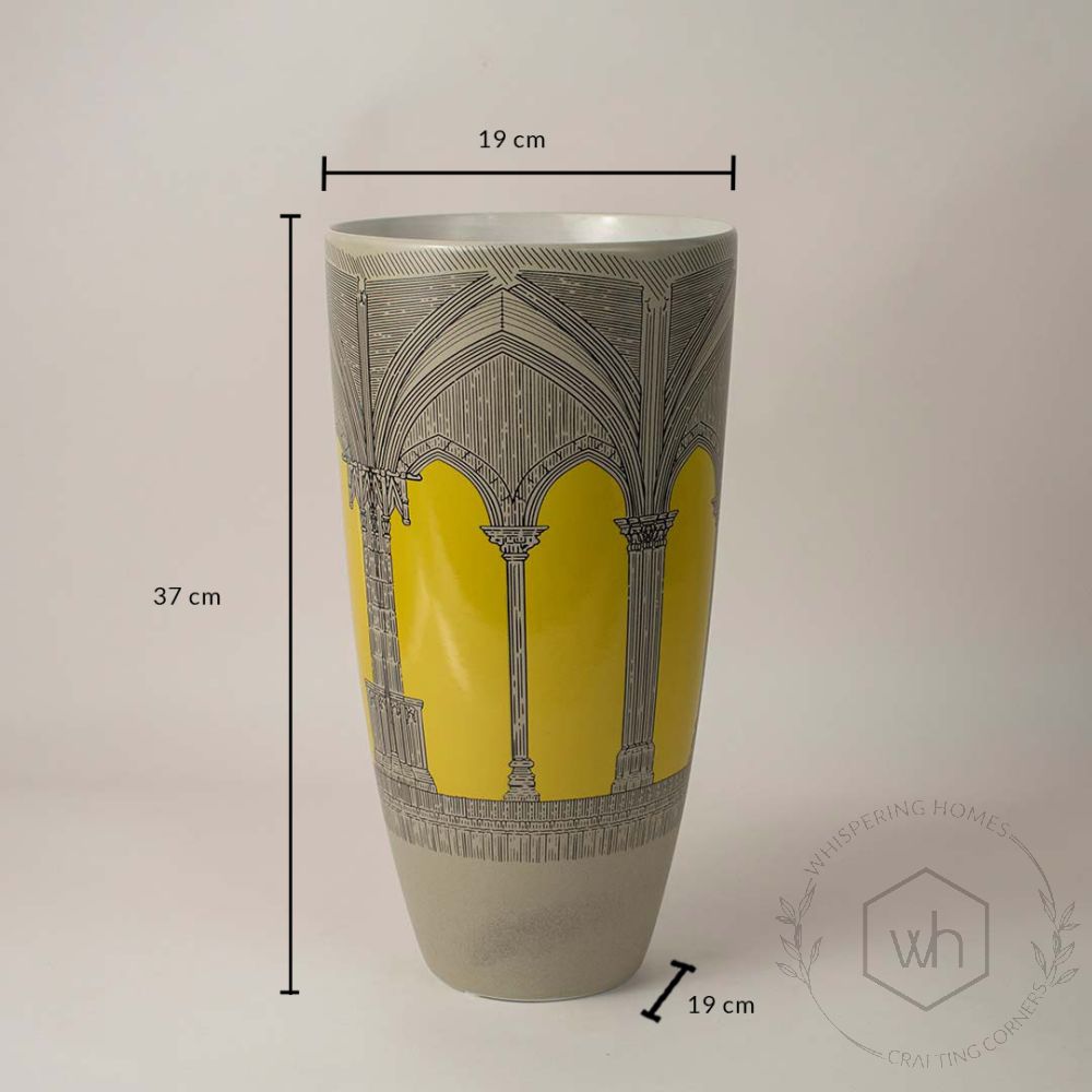 Glass Style Ceramic Vase Dimensions