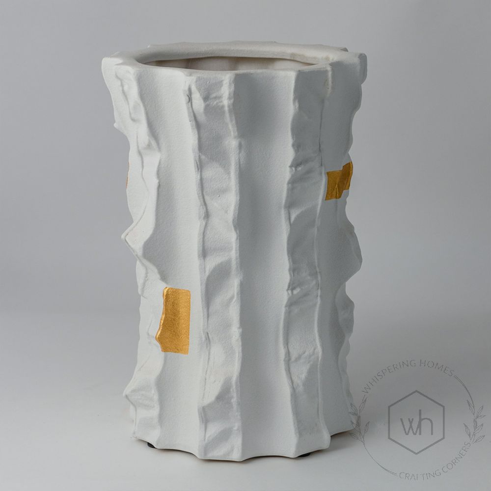 Ceramic Table Vase - White White Background