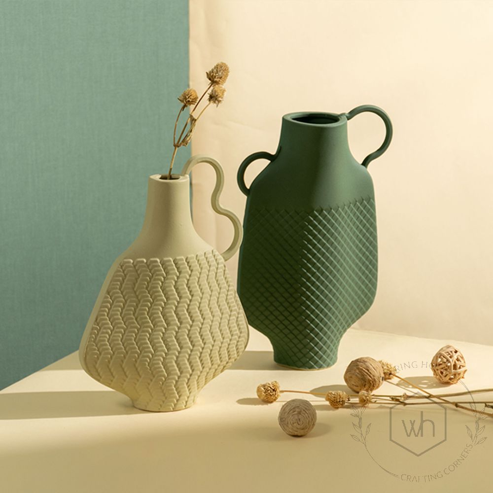 Amphore Green Table Vase Lifestyle