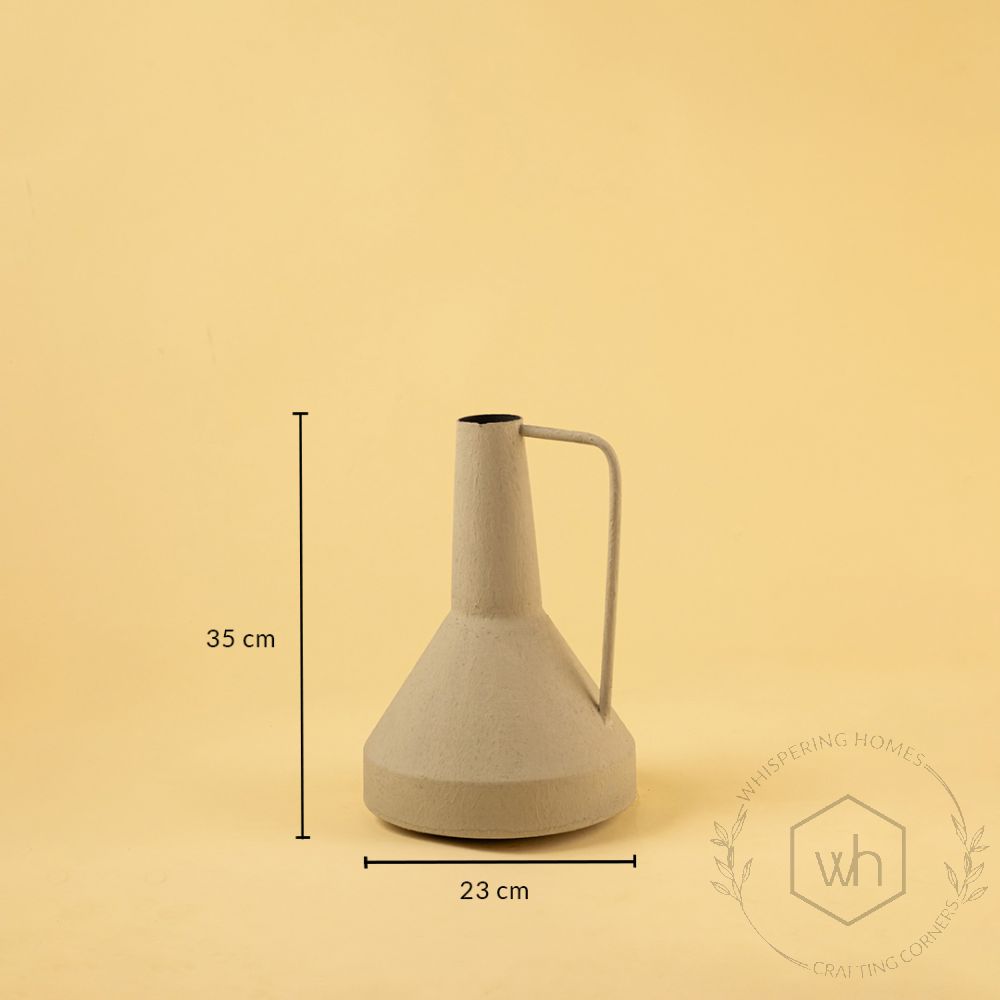 Funnel Vase - Grey Dimensions