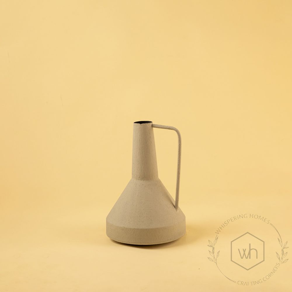 Funnel Vase - Grey White Background