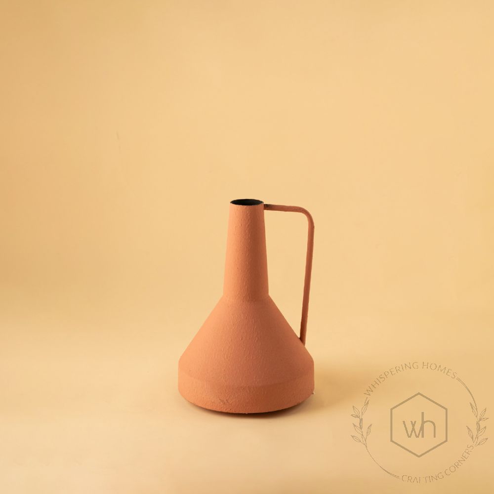 Funnel Vase - Peach White Background