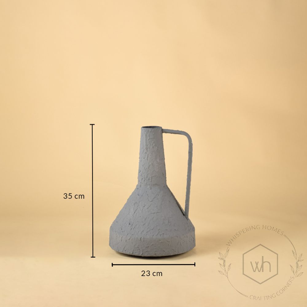 Funnel Vase - Dark Grey Dimensions