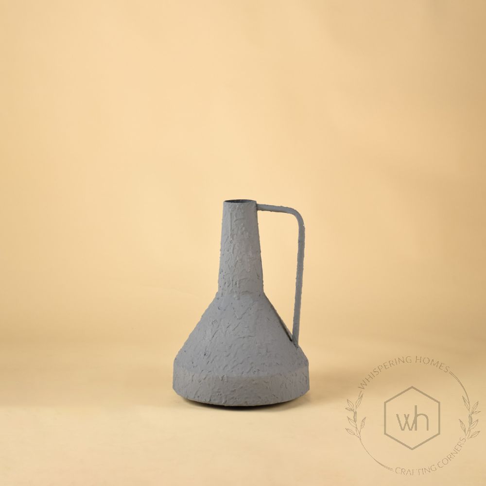 Funnel Vase - Dark Grey White Background