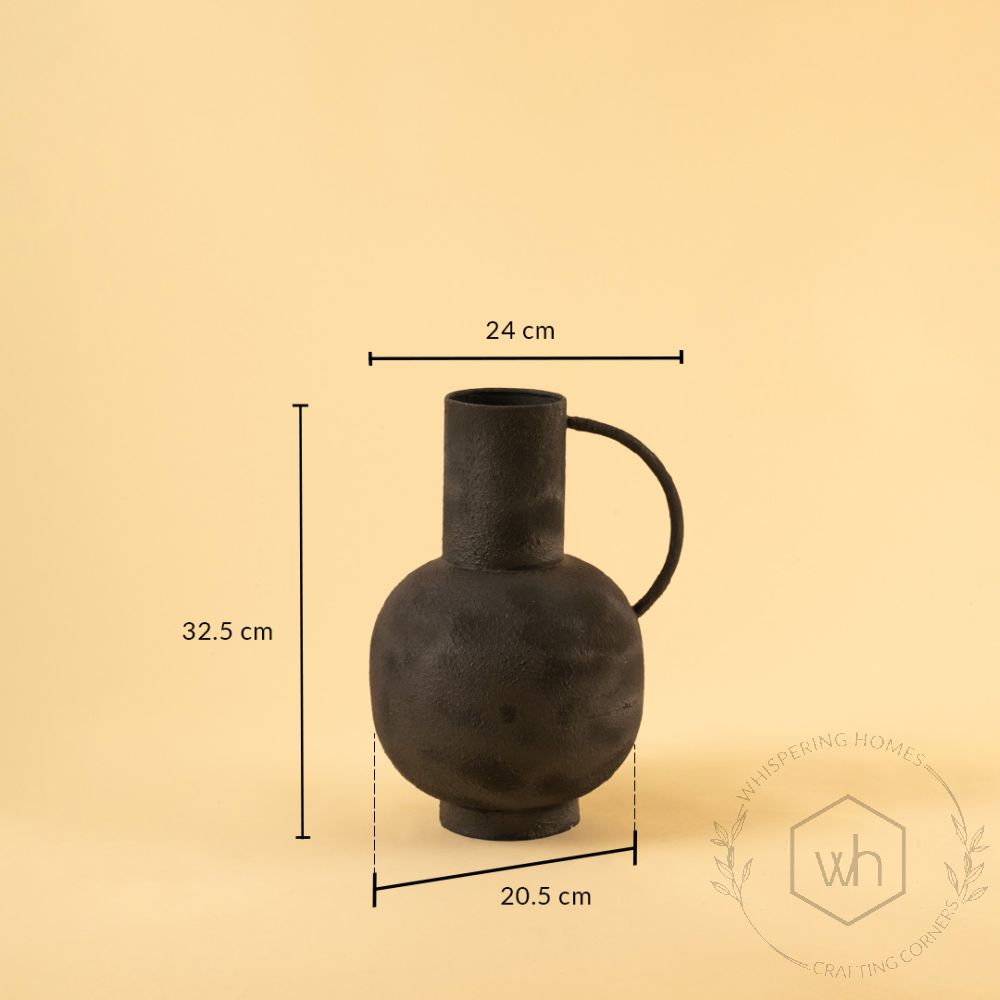 Kuzah Vase - Black Dimensions