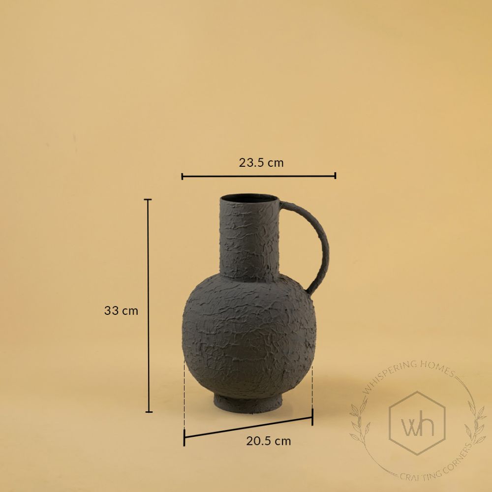 Kuzah Vase - Dark Grey Dimensions