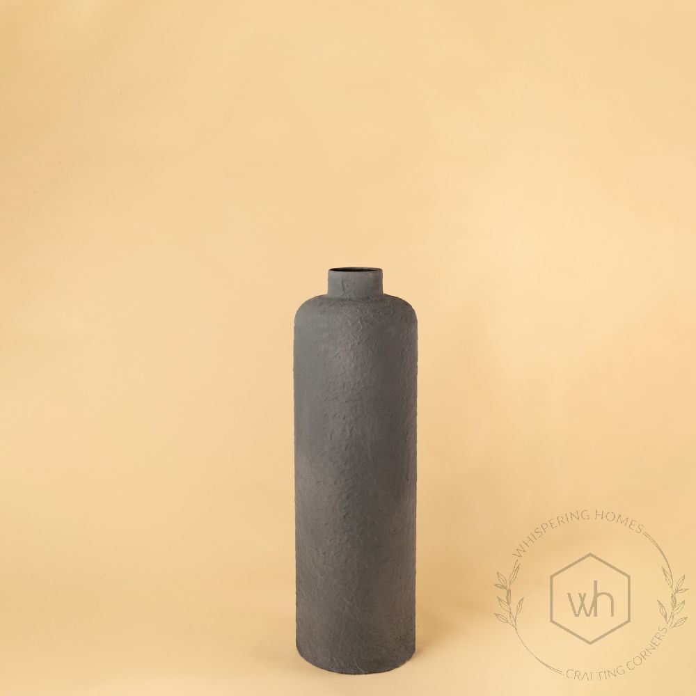 Kundika Vase - Dark Grey White Background