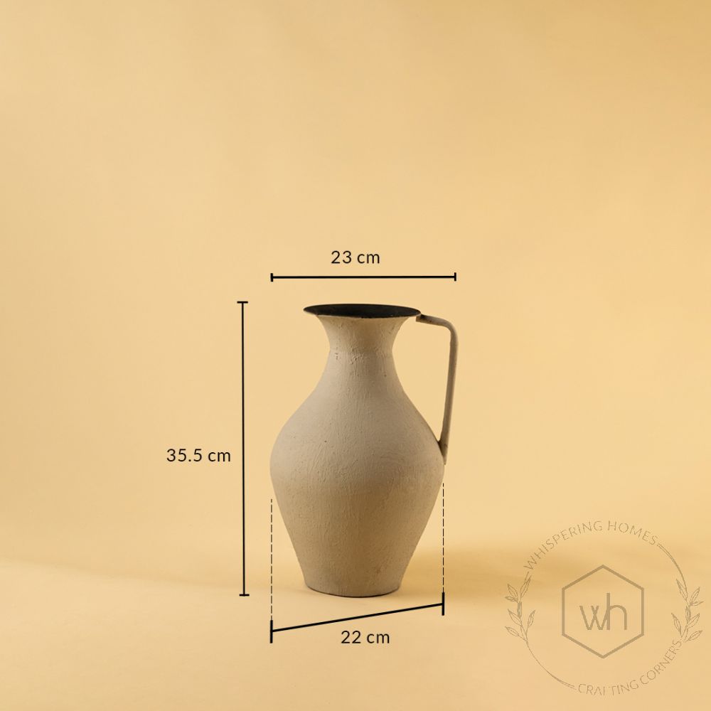 Suraahi Vase - Grey Dimensions