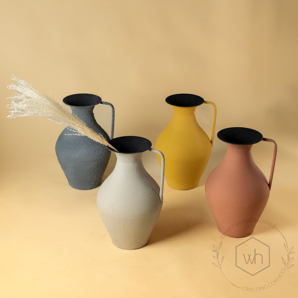 Suraahi Vase - Peach Grouped