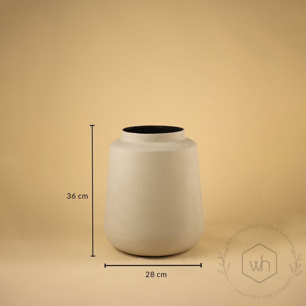 Cove Vase - Grey Dimensions