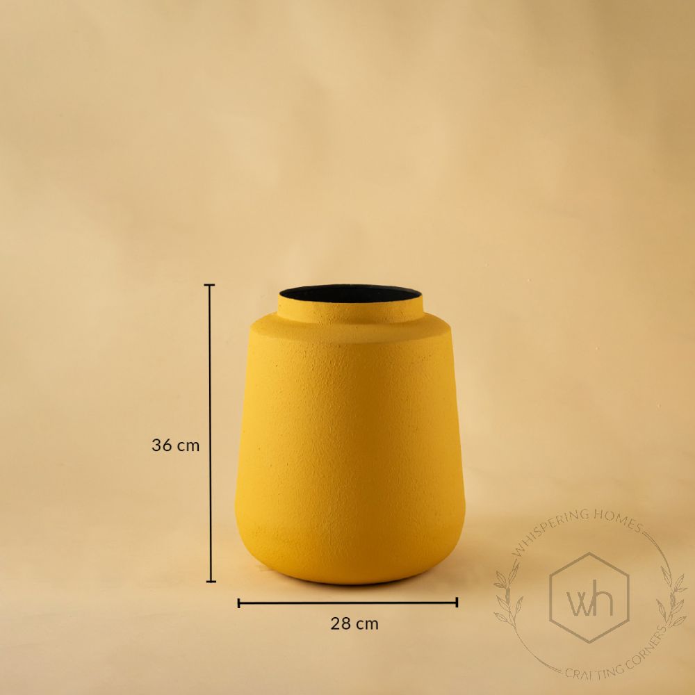 Cove Vase - Yellow Dimensions