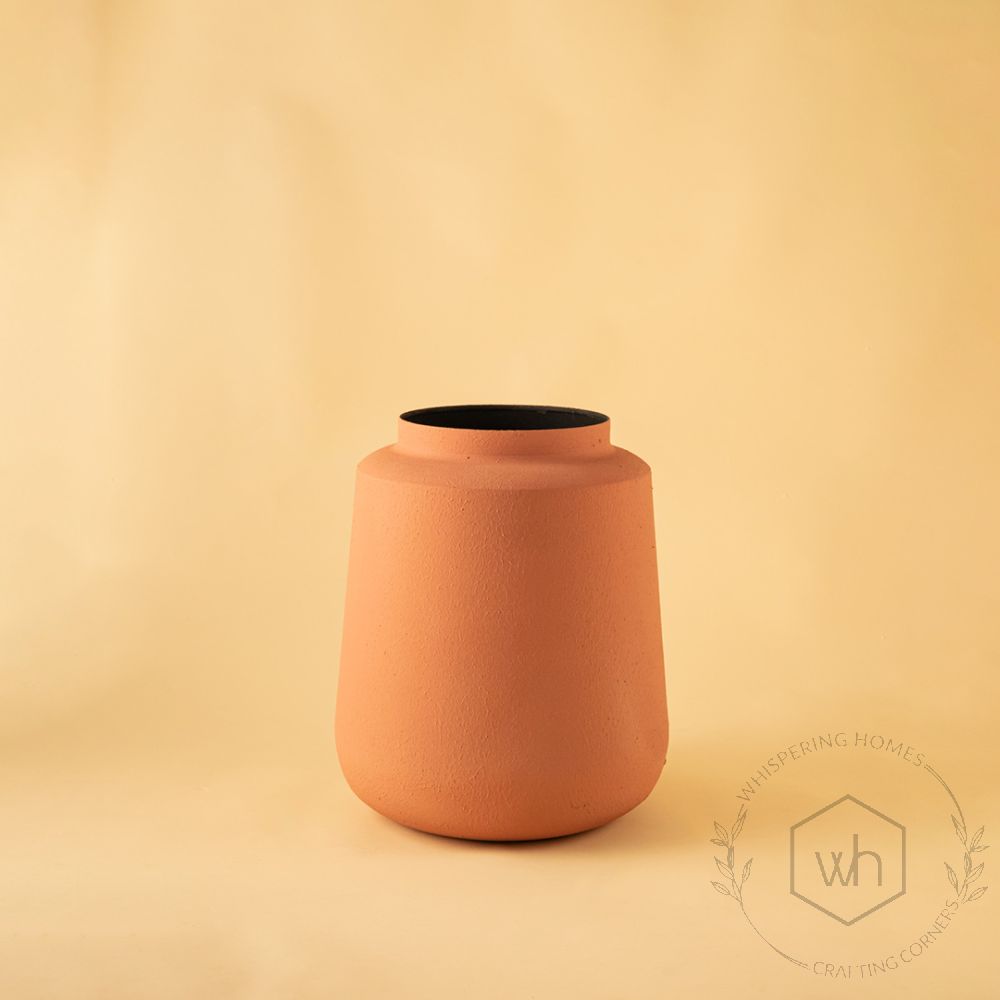 Cove Vase - Peach White Background