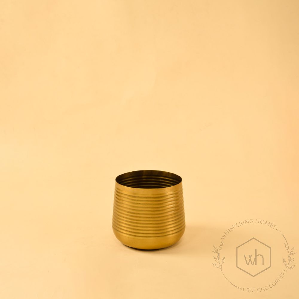 Hymn Vase - Gold Medium White Background