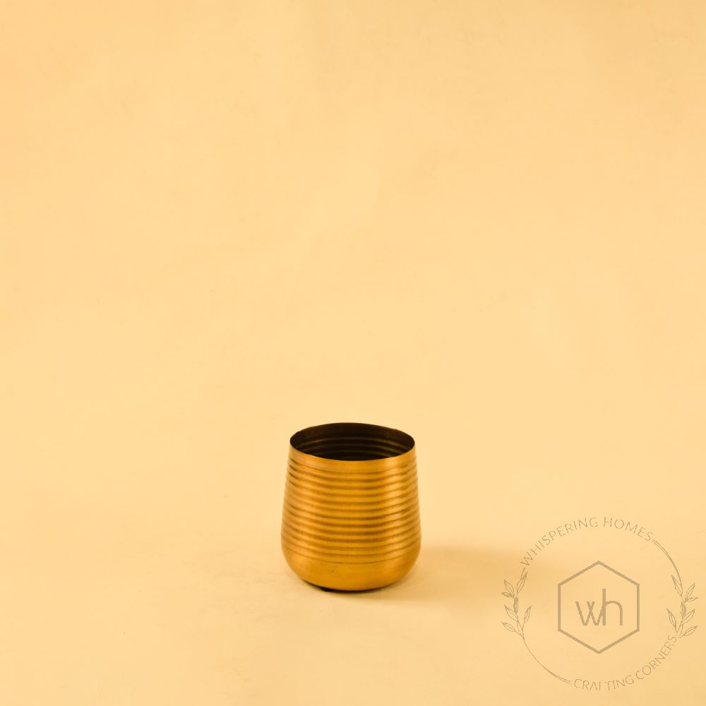 Hymn Vase - Gold Small White Background