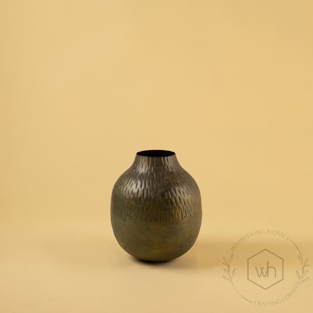 Sindhu Vase - Green Large White Background