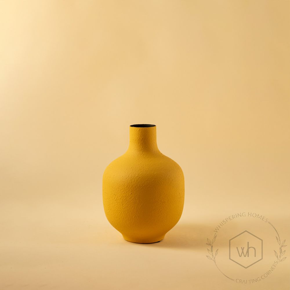 Bumpa Vase - Yellow White Background