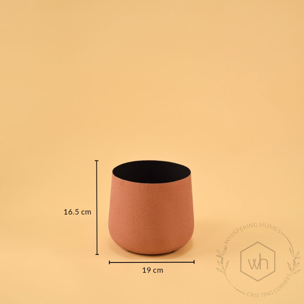 Meadow Vase - Peach Dimensions