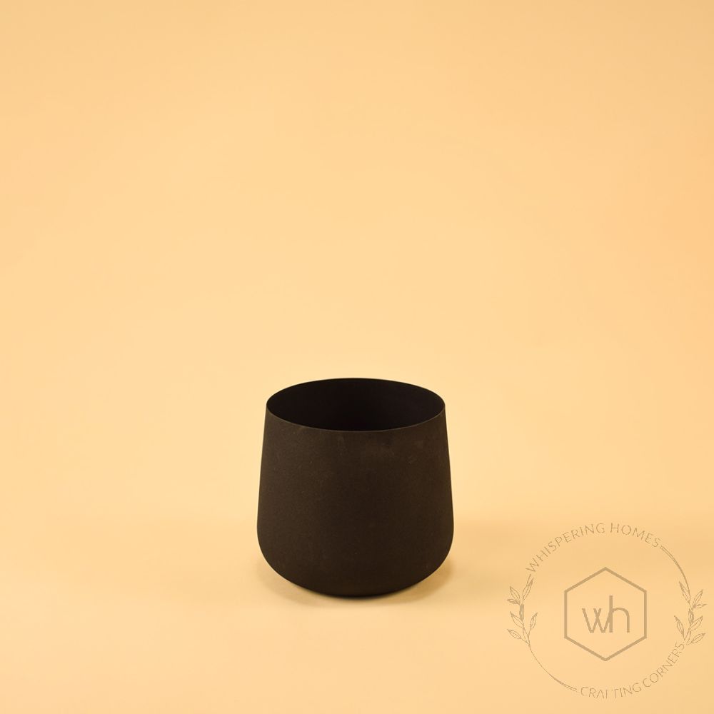 Meadow Vase - Black White Background