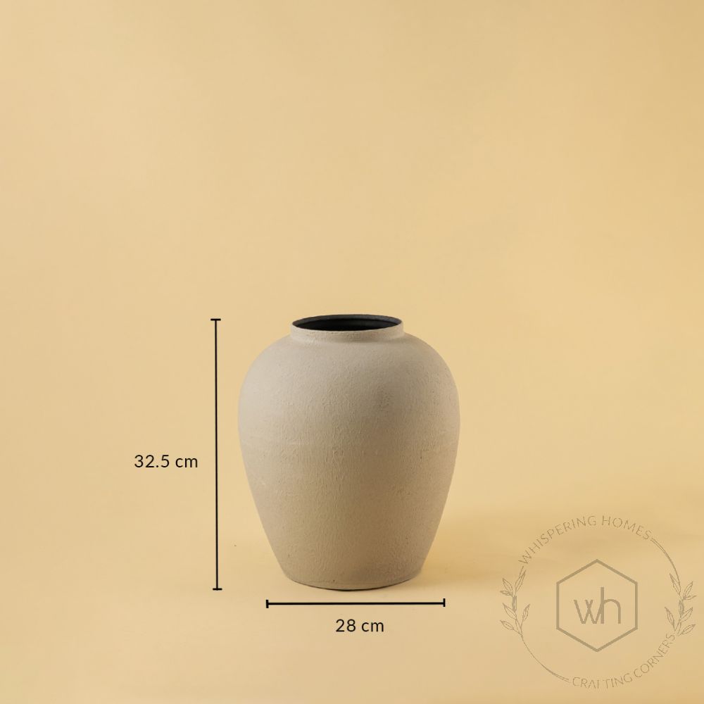 Kumbh Vase - Grey Dimensions