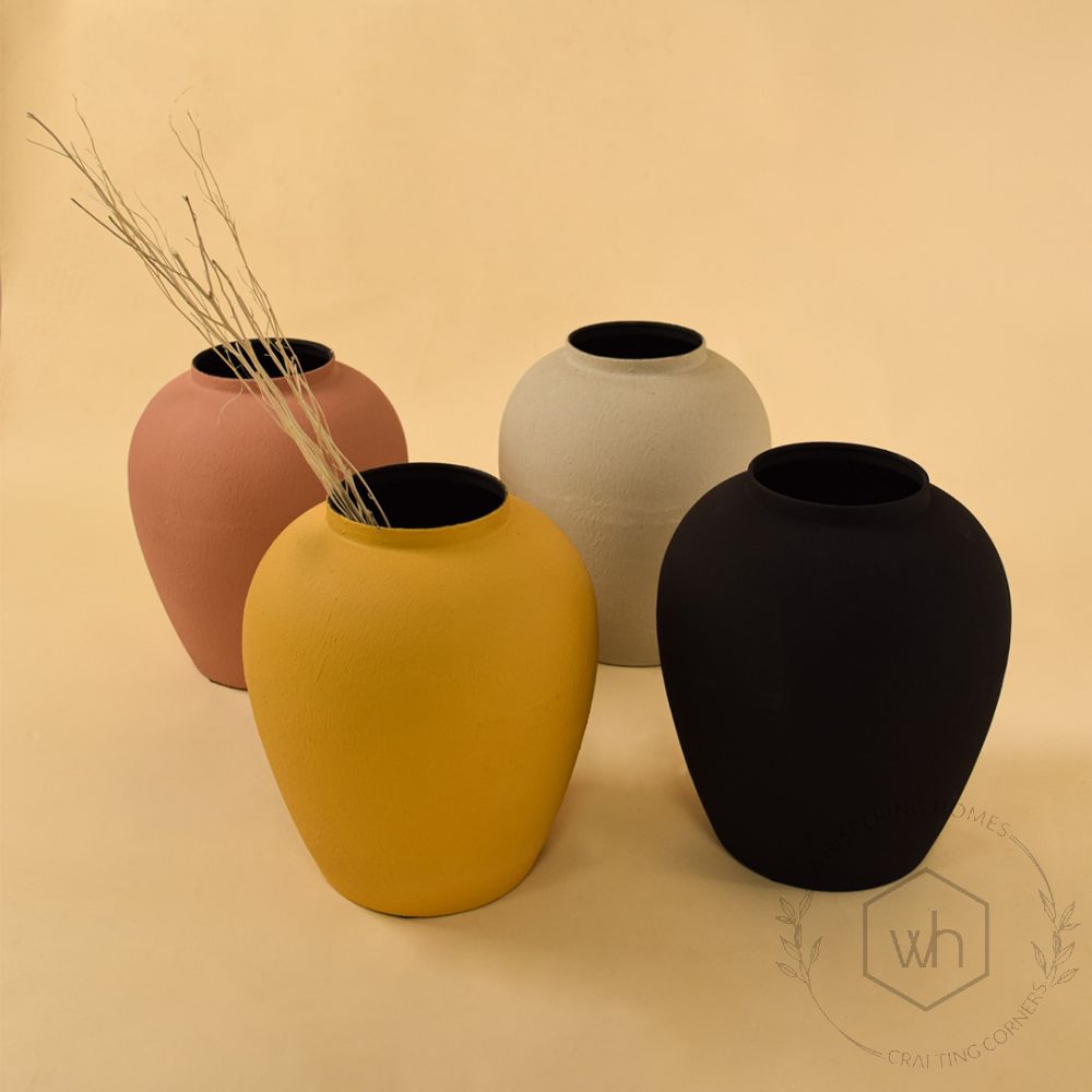 Kumbh Vase - Yellow Grouped