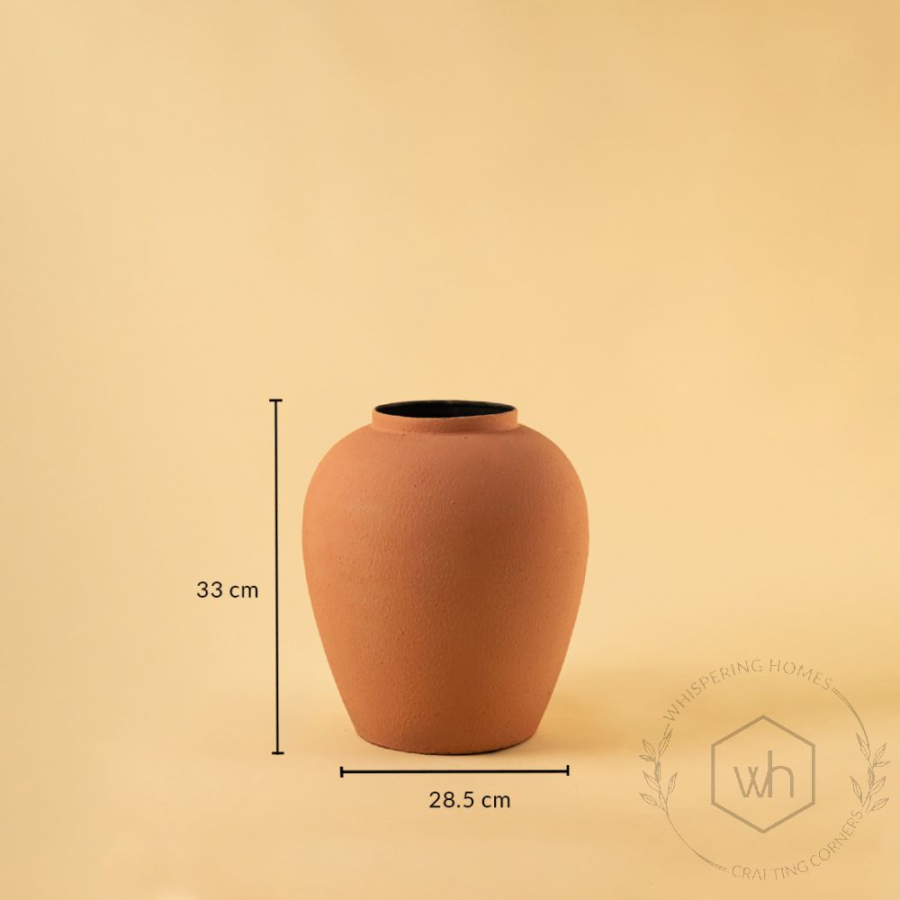 Kumbh Vase - Peach Dimensions