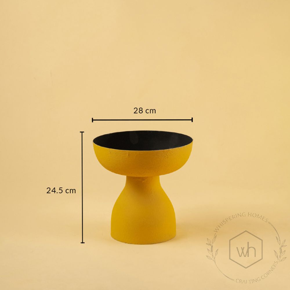 Takht Vase - Yellow Dimensions