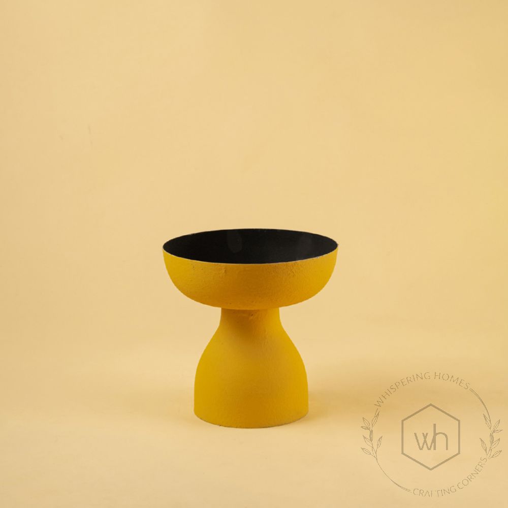 Takht Vase - Yellow White Background