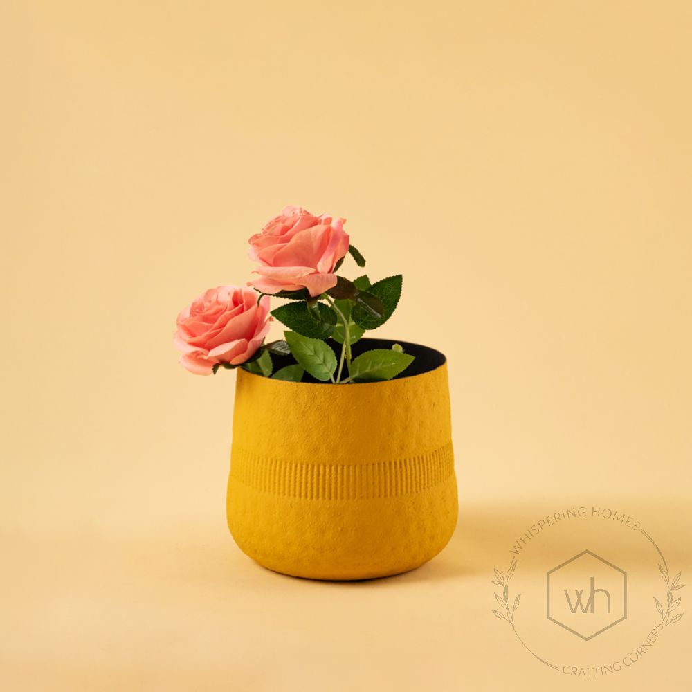 Harrappan Vase - Yellow Large Lifestyle