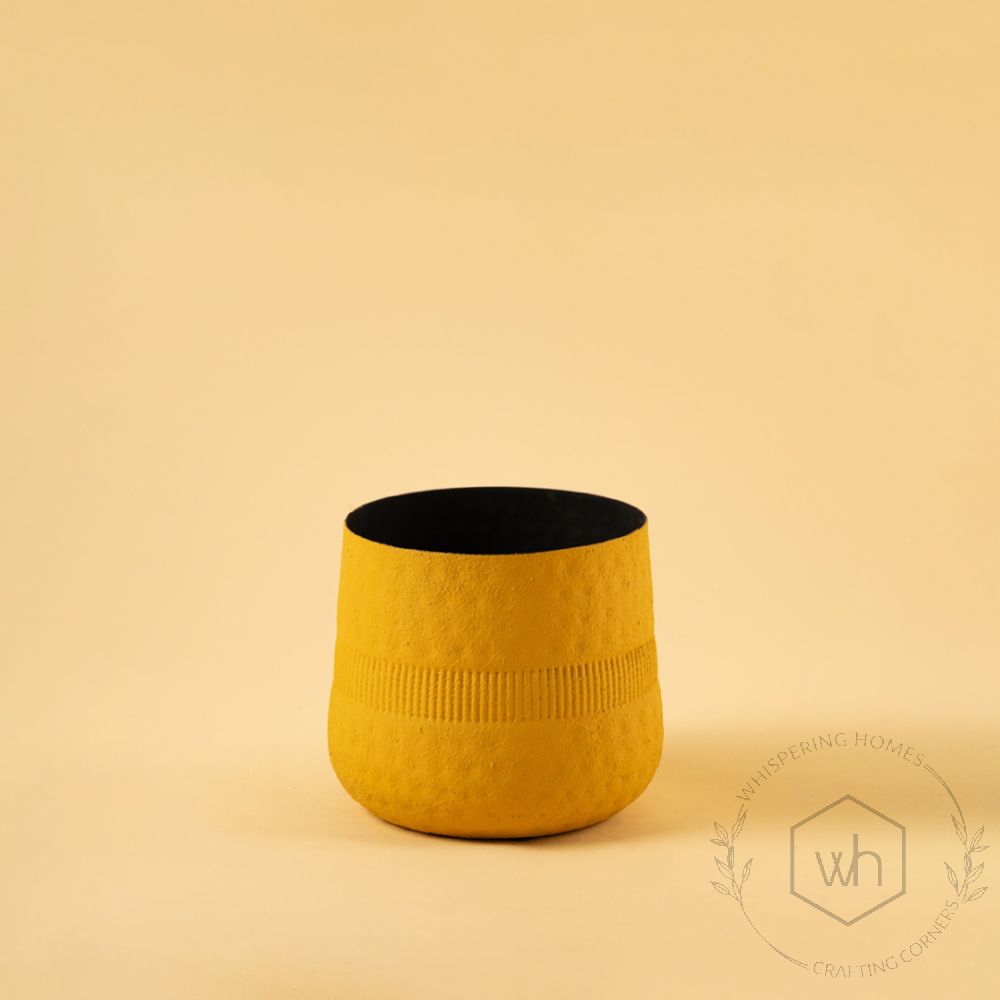 Harrappan Vase - Yellow Large White Background