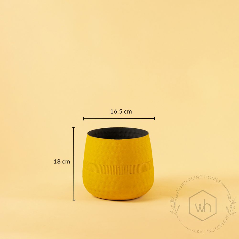 Harrappan Vase - Yellow Medium Dimensions