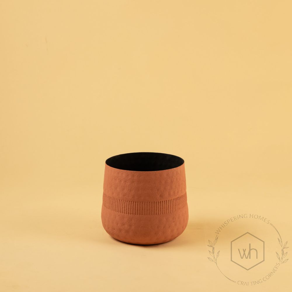 Harrappan Vase - Peach Medium White Background