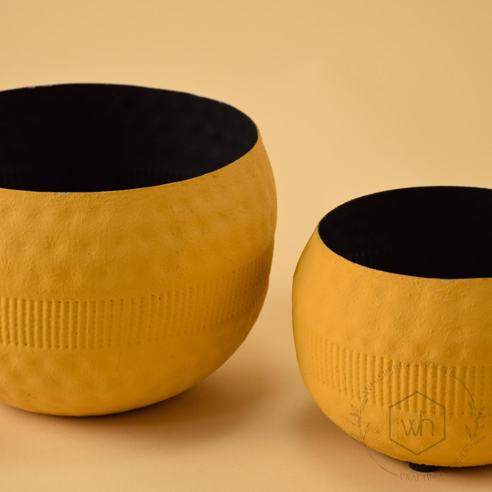 Zarb Vase - Yellow Large Closeup