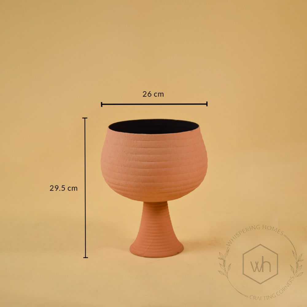 Opus Vase - Peach Dimensions