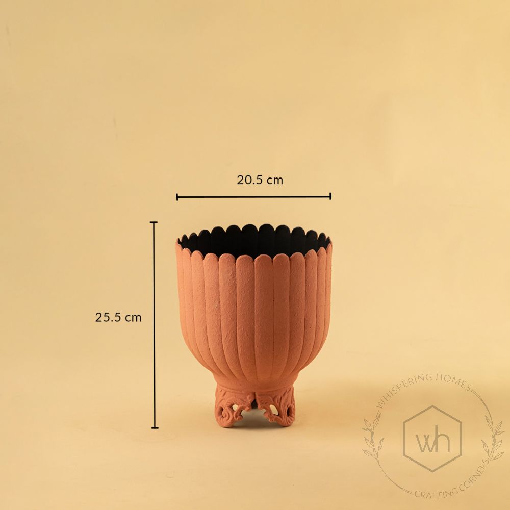 Bloom Vase - Peach Dimensions