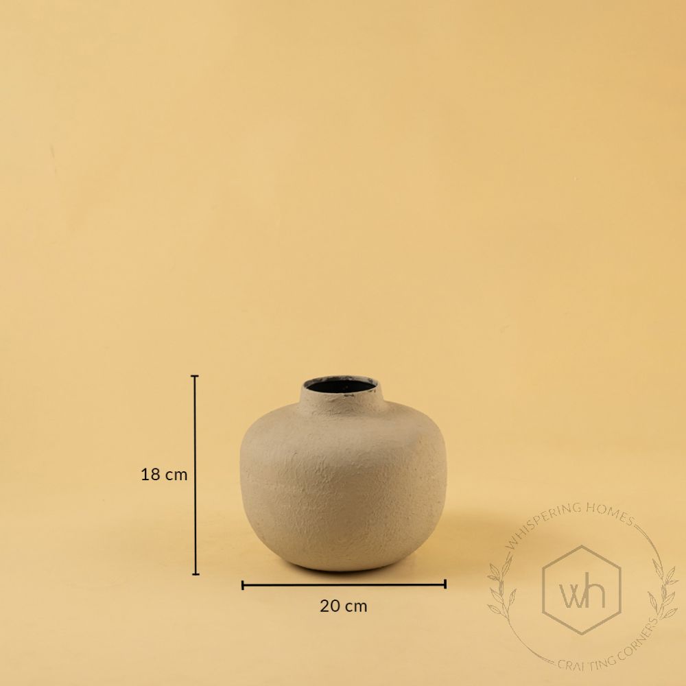 Gharvi Vase - Grey Dimensions