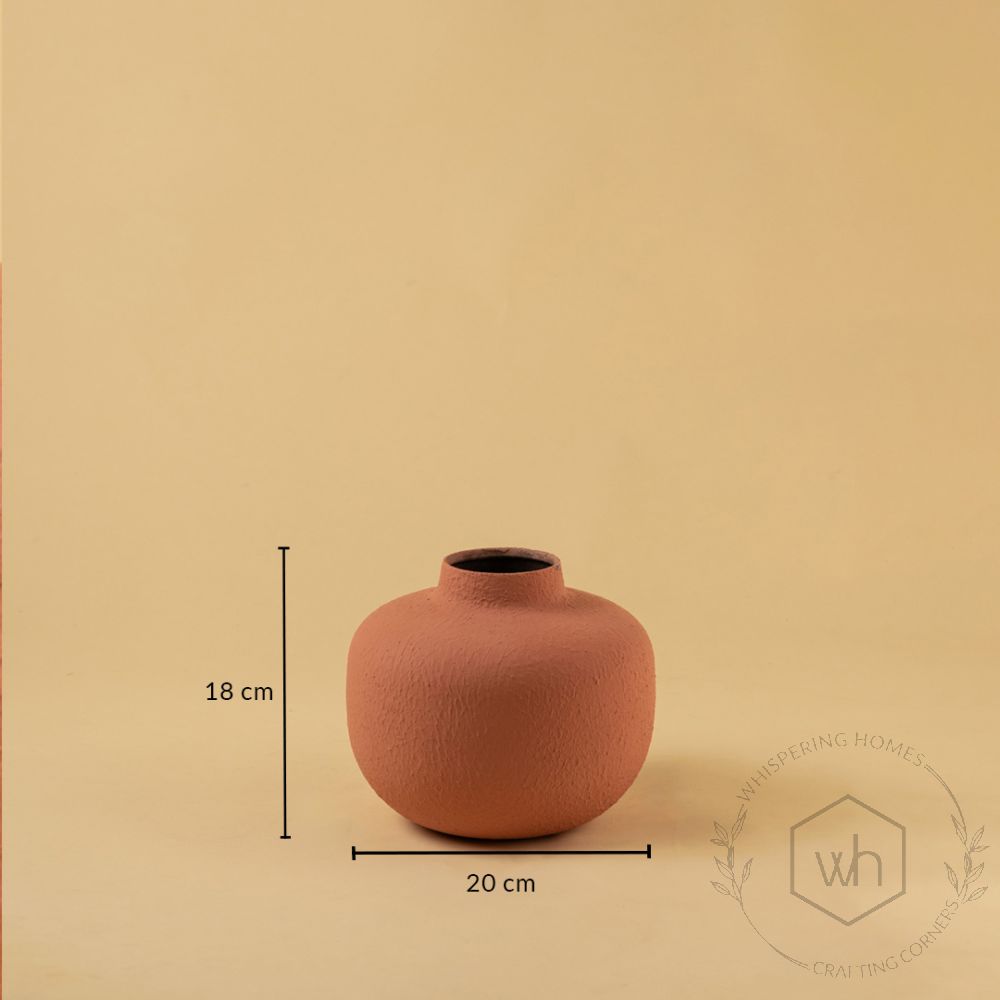 Gharvi Vase - Peach Dimensions