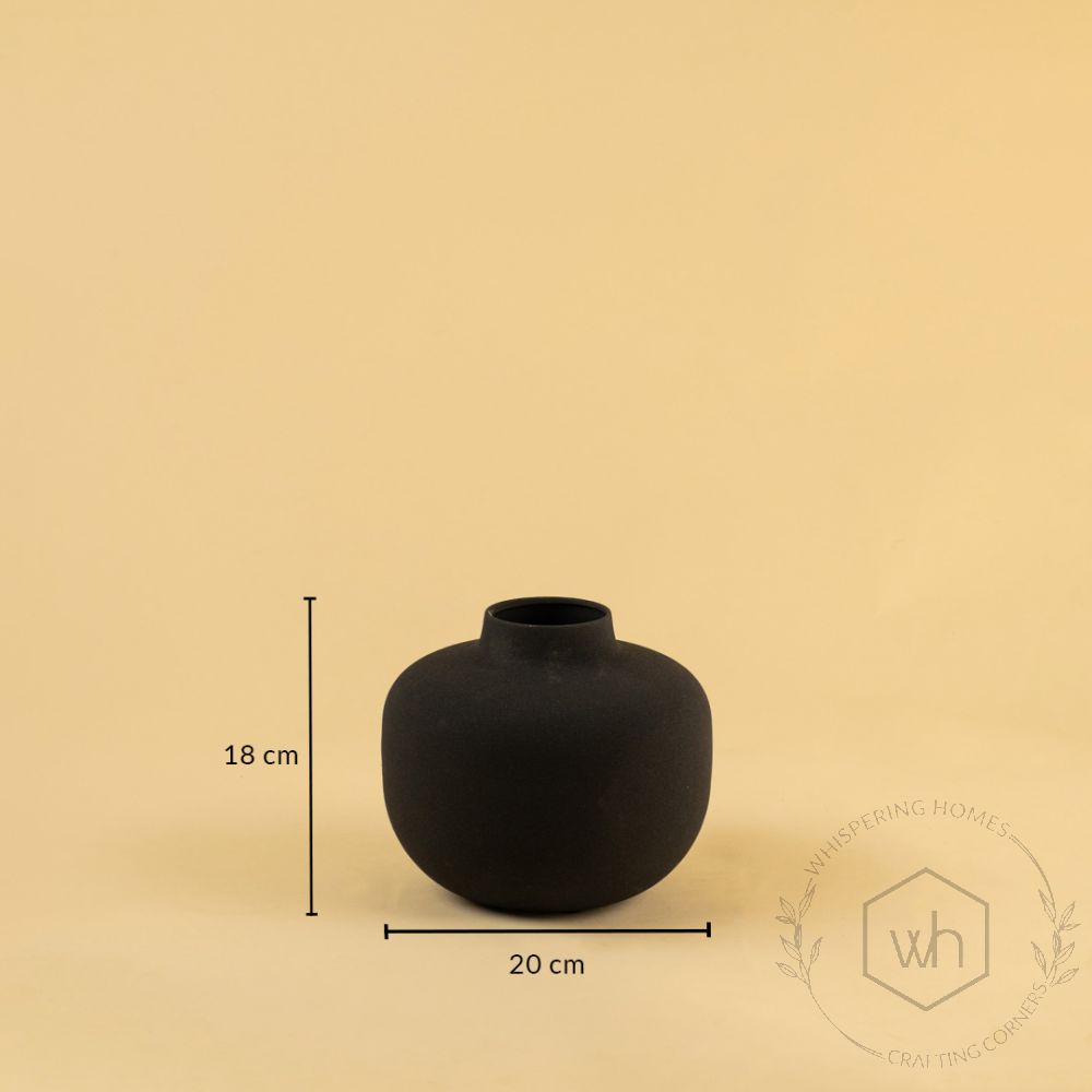 Gharvi Vase - Black Dimensions