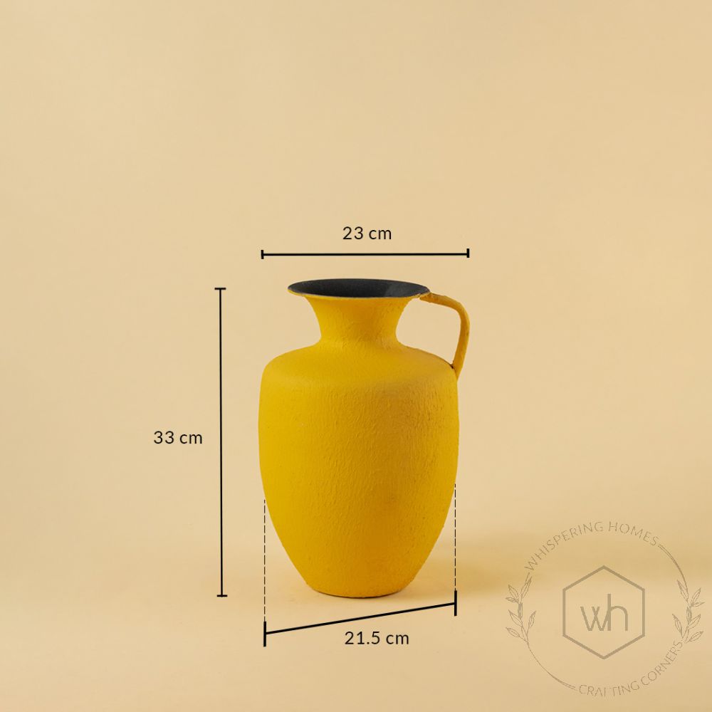 Kāseh Vase - Yellow Dimensions