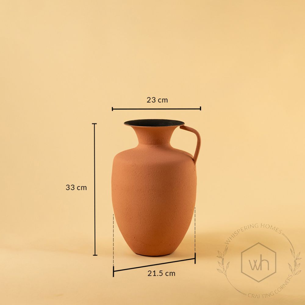 Kāseh Vase - Peach Dimensions