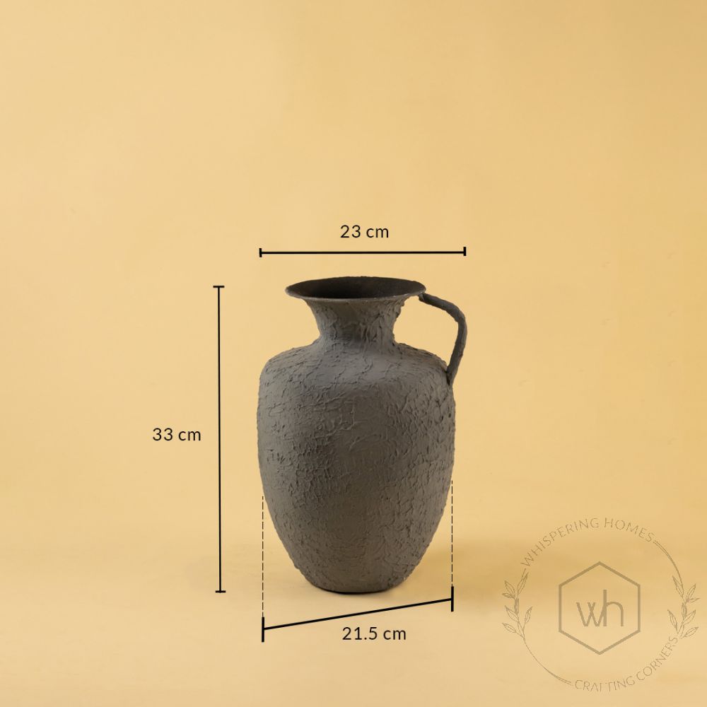 Kāseh Vase - Dark Grey Dimensions