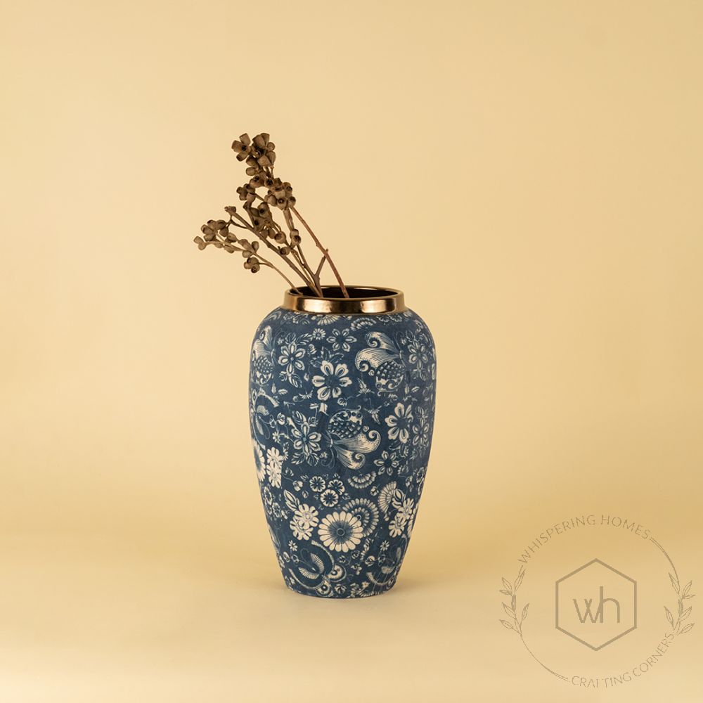 Chinese Blue Retro Vase Medium Lifestyle 