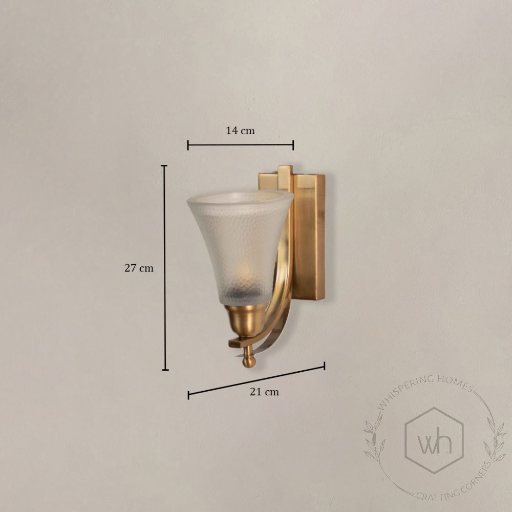 Crown Jewel Brass Sconce dimensions