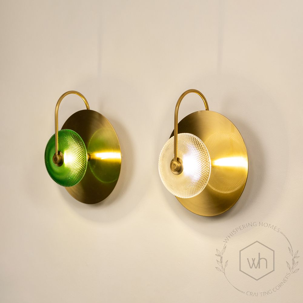 Golden Apple Glass Wall Light Grouped