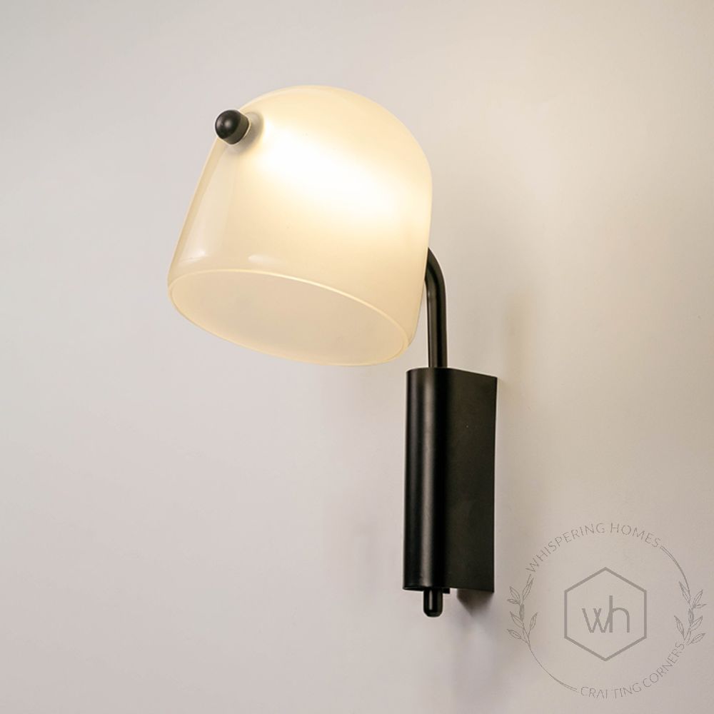 Mona Wall Light - White Light On White Background