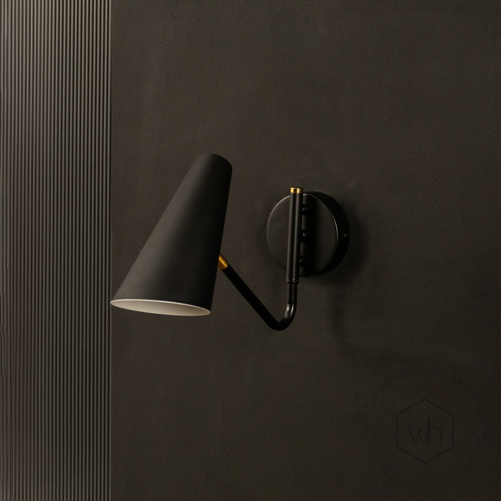 Aeyee Modern Wall Lamp Black Light Off Black Background