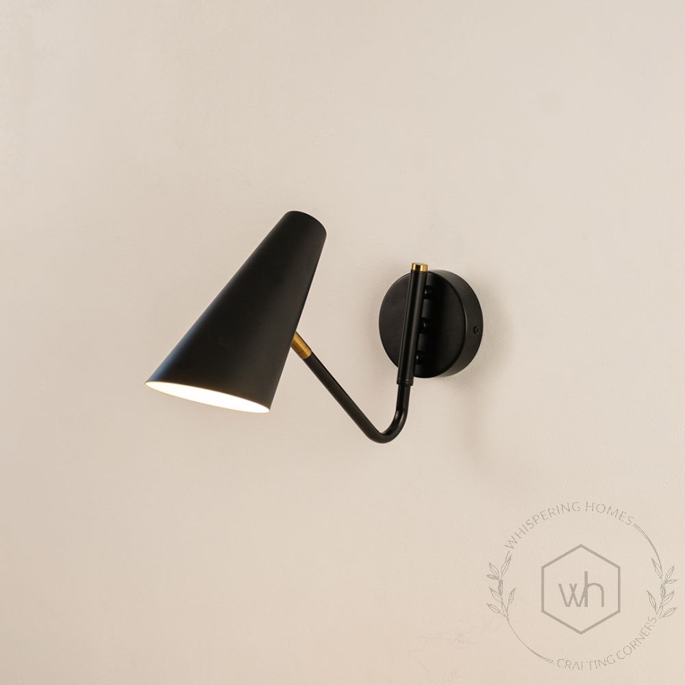 Aeyee Modern Wall Lamp Black Light On White Background