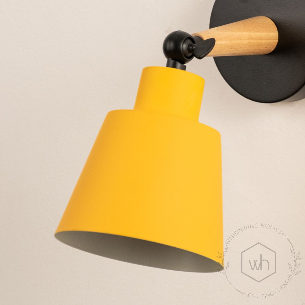 Modern Wall Light Yellow Closeup