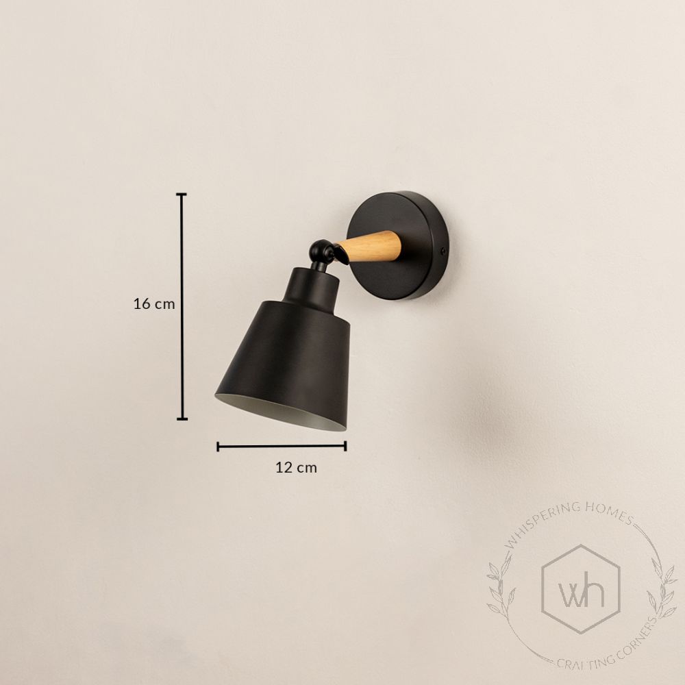 Modern Wall Light Black Dimensions